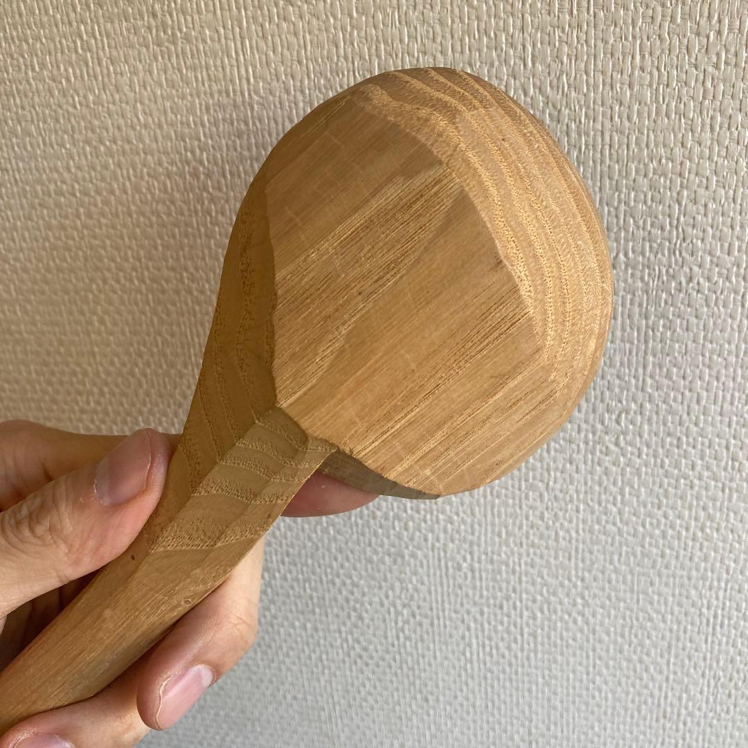 希少品　新子薫　栗の木杓子　のし杓子　奈良大塔坪杓子　くるみの木　三谷龍二