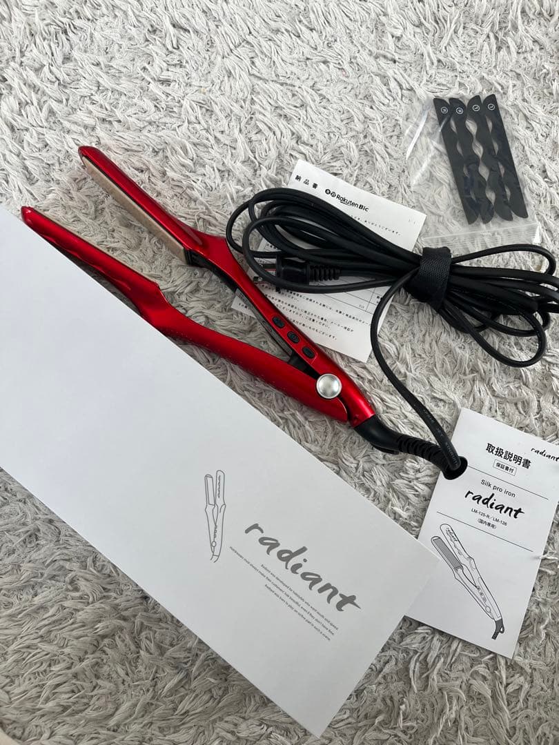 radiant シリアルNo.付　ストレートヘアアイロン ラディアント