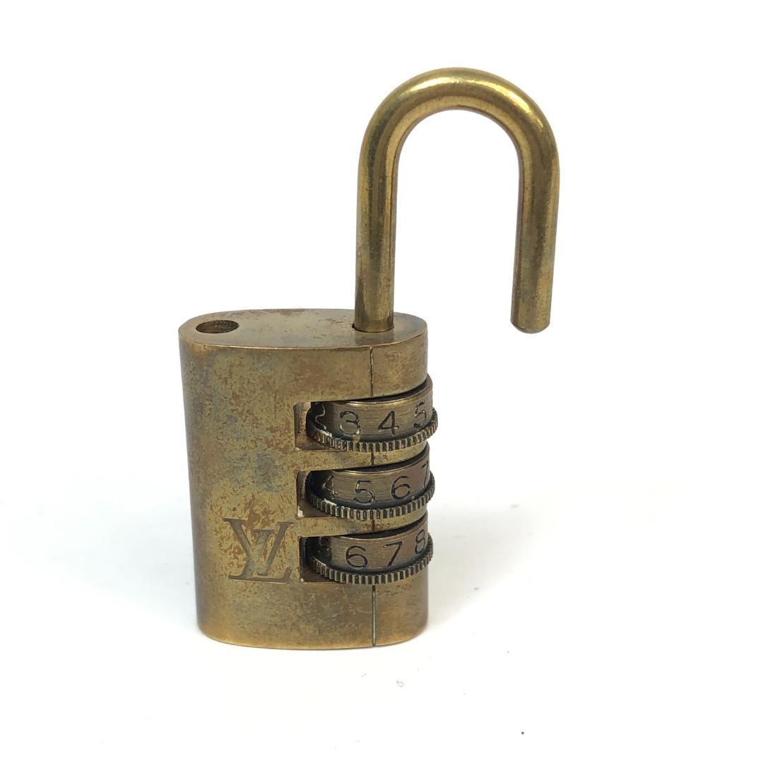 11F517 ルイヴィトン パドロック カデナ 南京錠 ダイヤル式 ゴールド