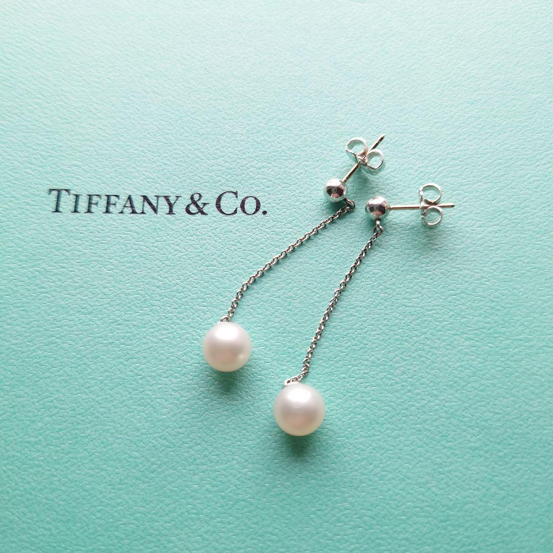 TIFFANY ティファニー ジーグフェルド ドロップピアス パール