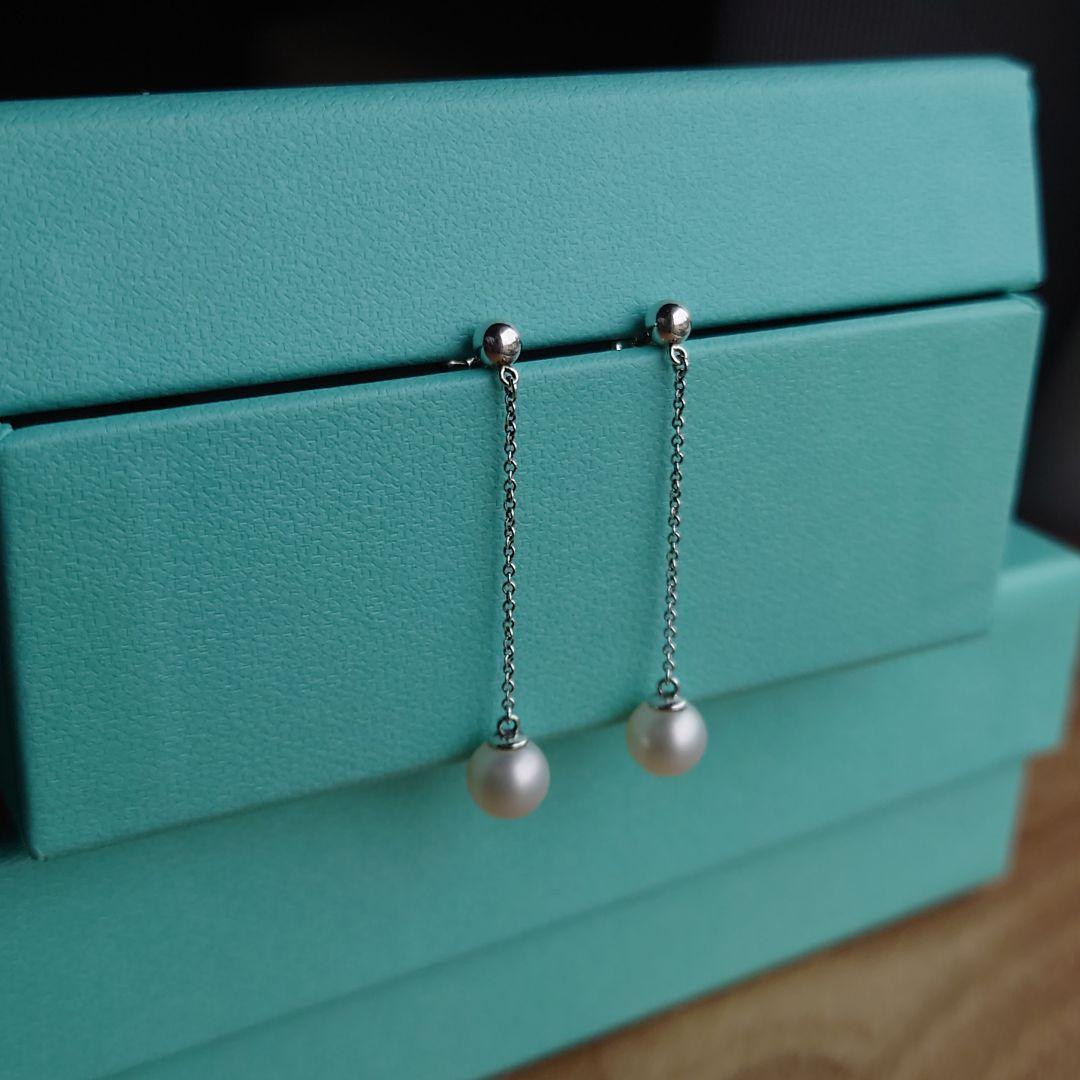 TIFFANY ティファニー ジーグフェルド ドロップピアス パール