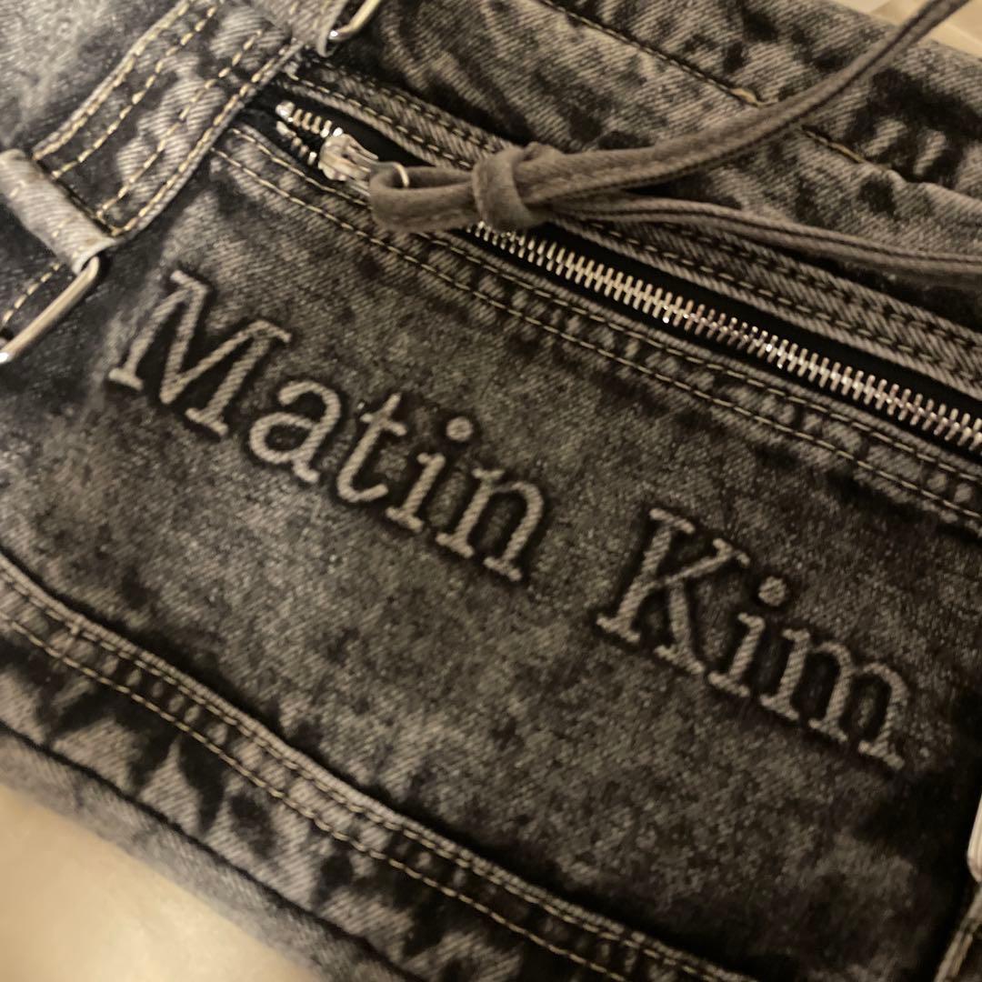 Martin Kim デニムグレーショルダーバッグ