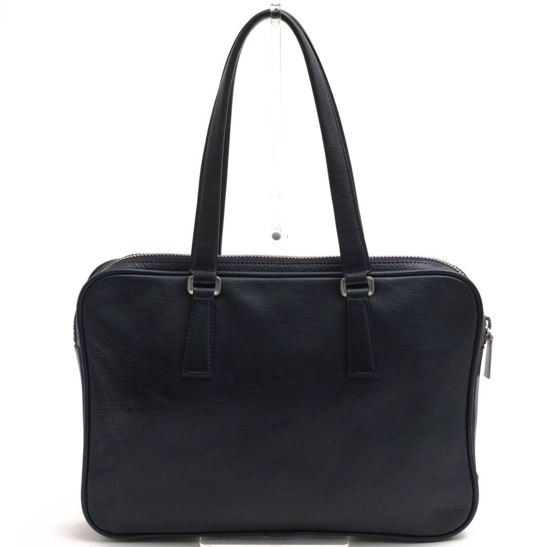 ✨アニアリaniary ブリーフケース ビジネスバッグ レザー シボ革 ブラック