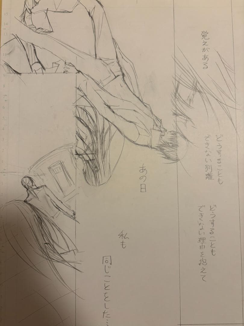 ヴァンパイア騎士 直筆 原稿下絵 樋野まつり