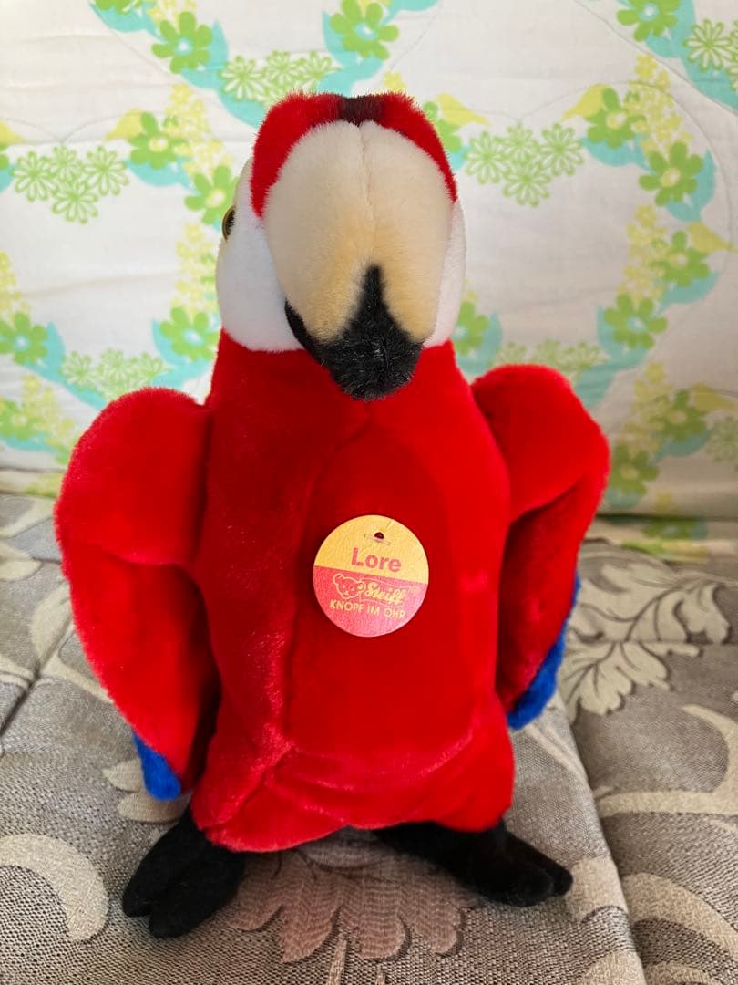 Steiff Lore オウム ぬいぐるみ