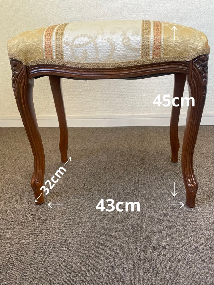 専用商品 クラシカル 猫脚 高級ドレッサースツール イタリア製