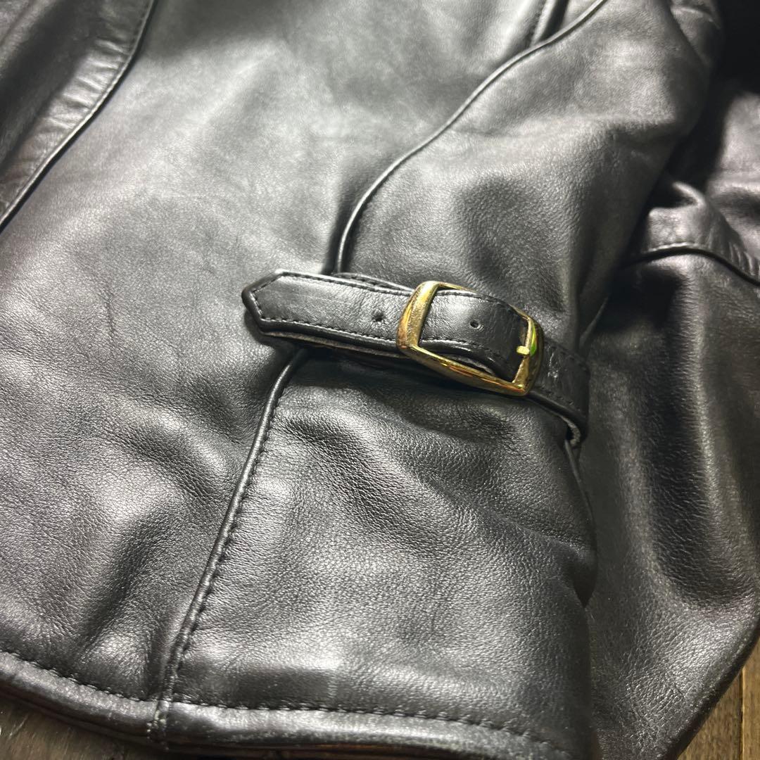 VANSONバンソン　シングルライダースジャケット