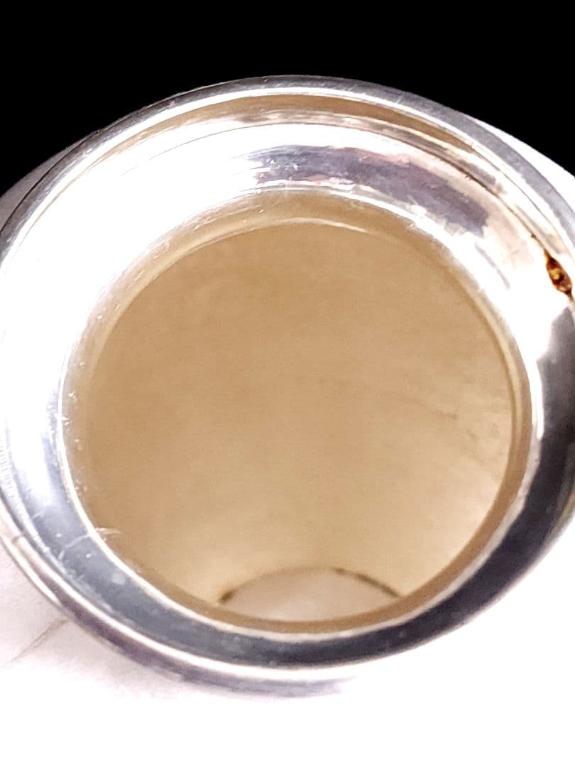 純銀 秋田　森製 花瓶 贈り銘　小樽市功労者表彰紀念　約588.36g 花器