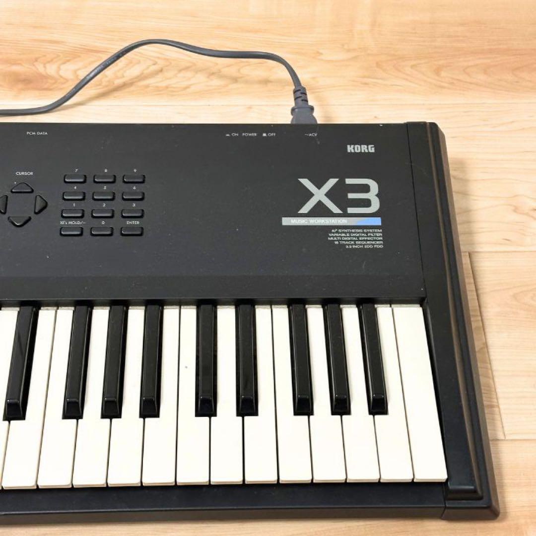 KORG コルグ X3 ワークステーション シンセサイザー ジャンク 音出し確認