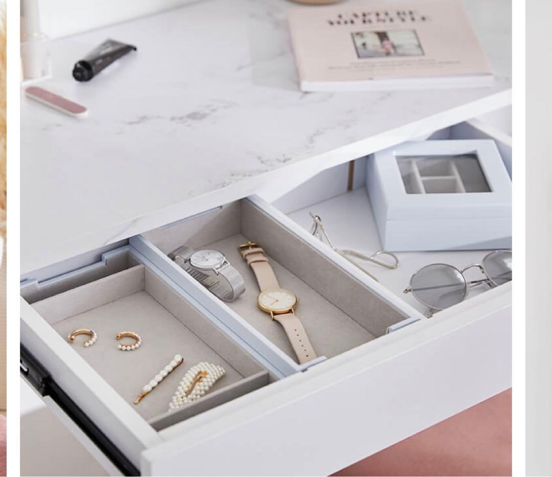 Lowya 大理石調デスク幅100cm