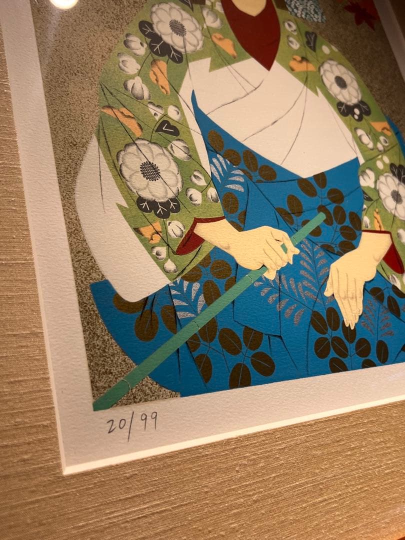 森田曠平【美人画】　【春夏秋冬-秋】lithograph 99限定