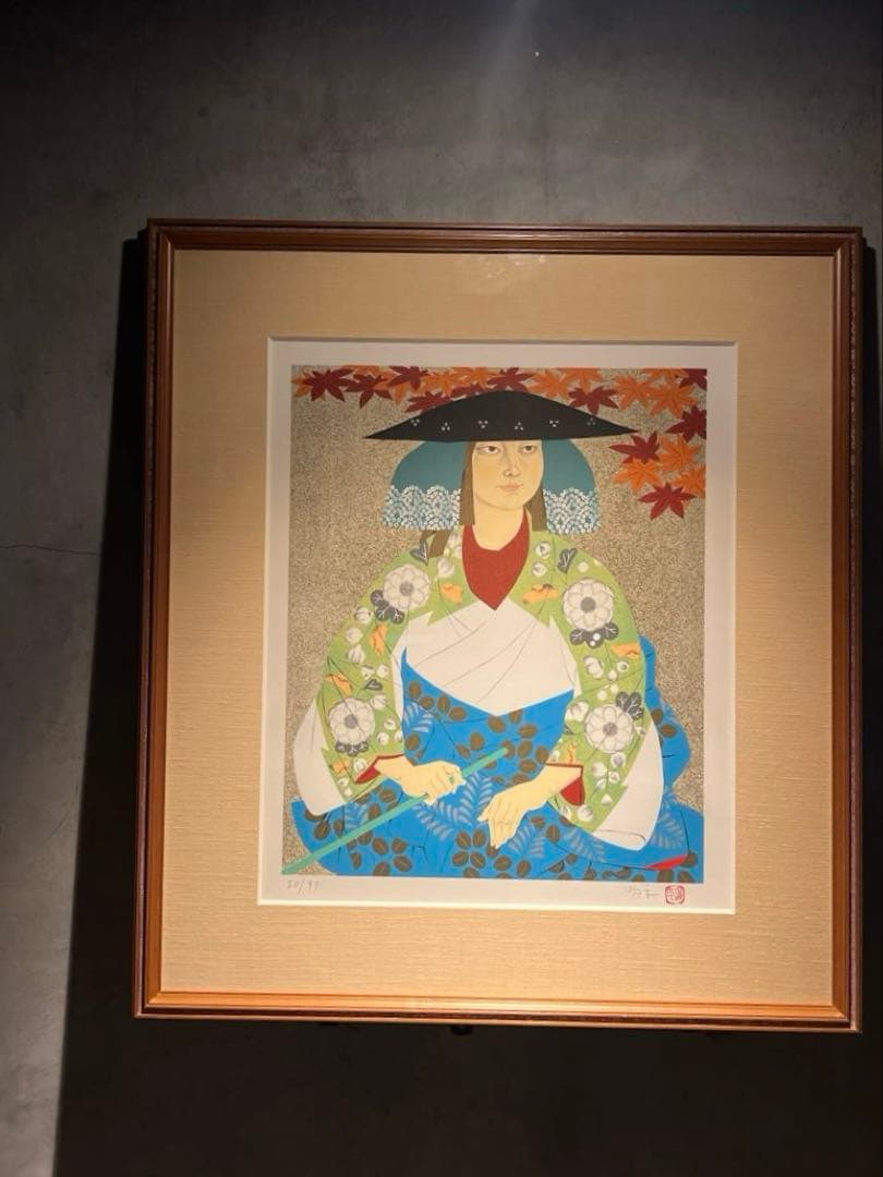 森田曠平【美人画】　【春夏秋冬-秋】lithograph 99限定