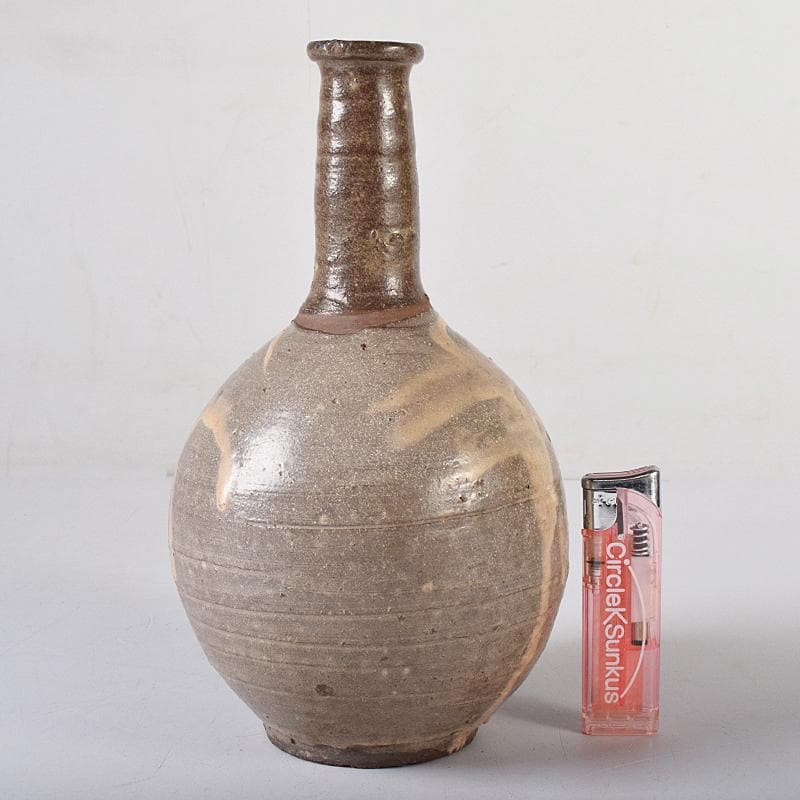 唐津焼　古唐津　釉垂瓶　徳利　C　R8323