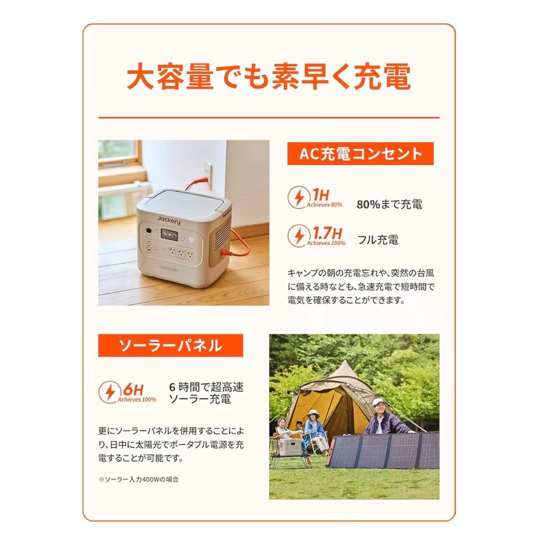 【Members】Jackery 2000 New ポータブル電源