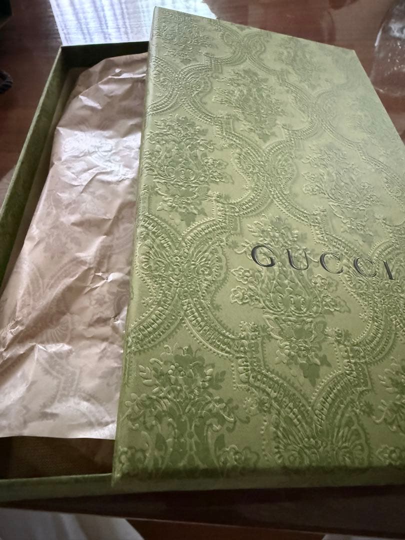 GUCCI オリーブグリーン レザー手袋