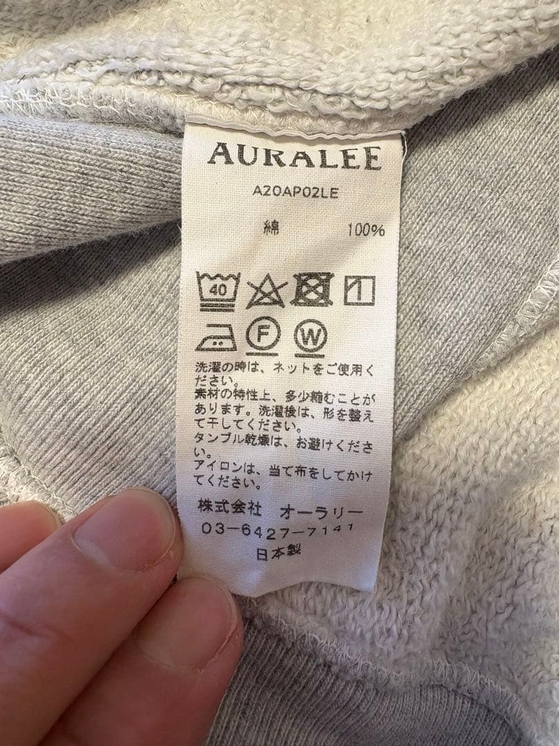 AURALEE レショップ　パーカー　サイズ4 COMOLI オーラリー　コモリ