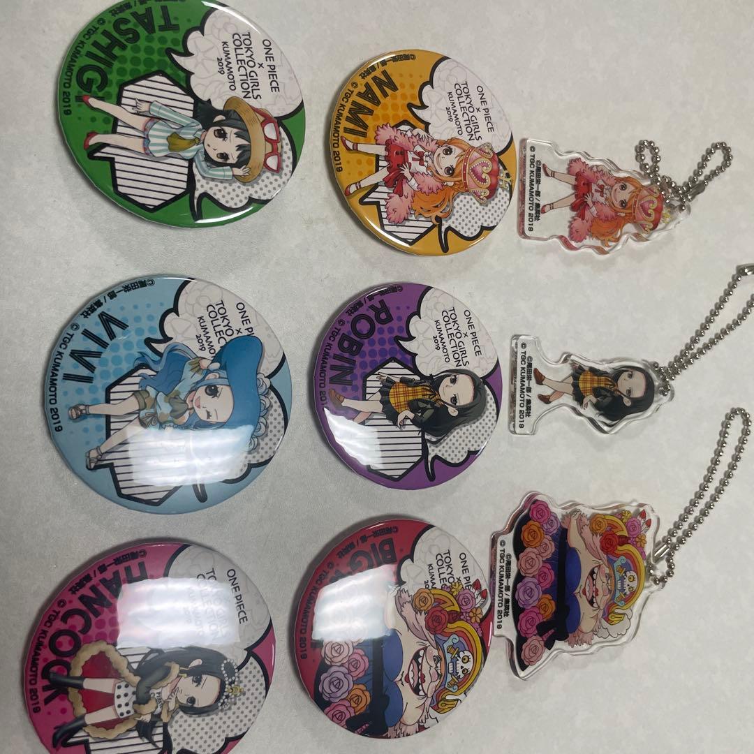 TGC熊本　ONE PIECE　コラボカフェ限定　缶バッジ　アクリルキーホルダー