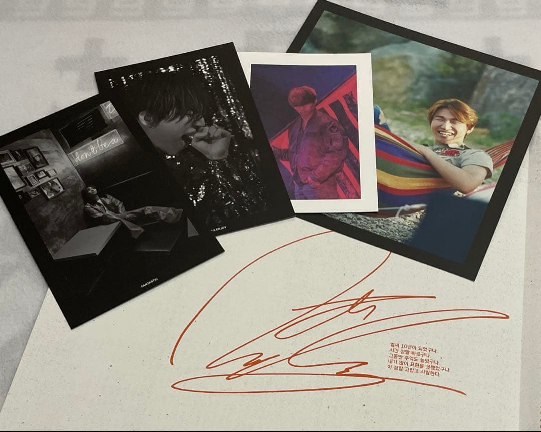 BIGBANG D-LITE 10周年　ポスター　カード