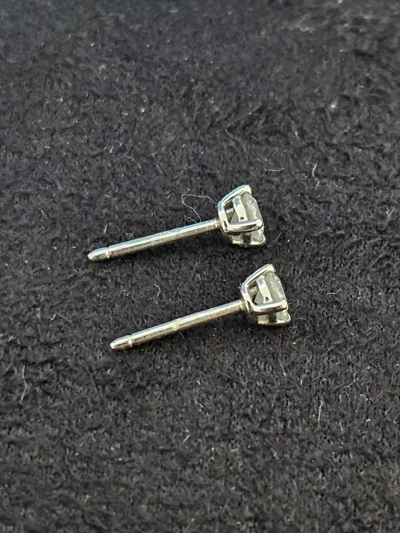 ktmh専用 美品 ティファニー ソリティア ダイヤモンド ピアス 0.29ct