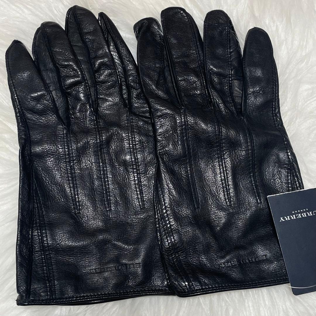 BURBERRY バーバリー レザー グローブ 手袋 8 1/2 サイズ