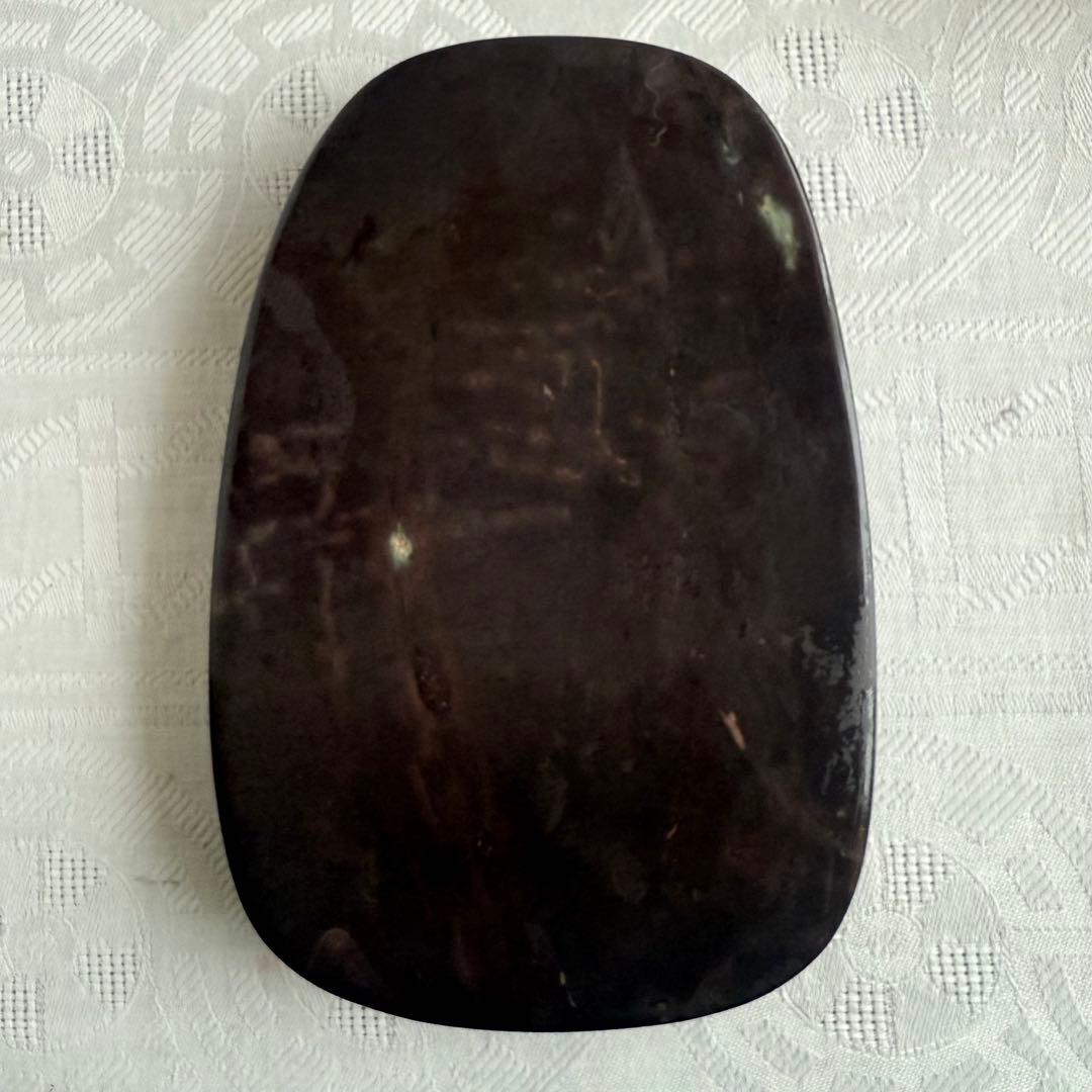 超限定出品18日20時‼️旧家蔵出端渓硯『梅雀陽刻硯』」唐木箱と蓋証明書付1点⑤