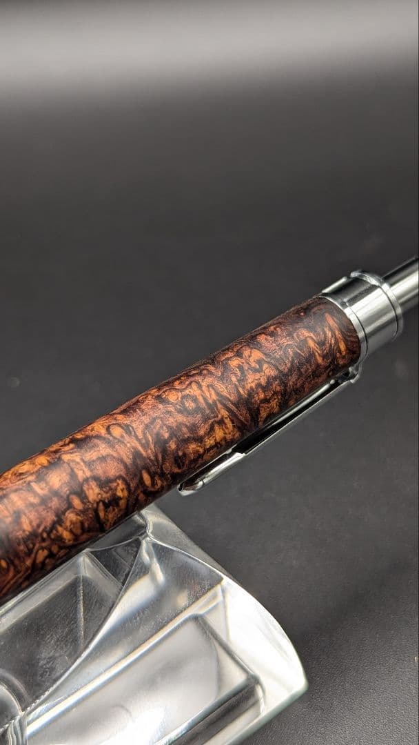 327ペン工房翌檜　超極上　ホンジュラスローズウッド　瘤杢　木軸シャーペン
