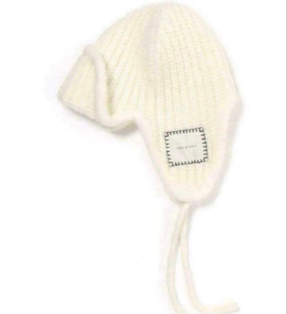 帽子 Baby knit babushka ivory andmary