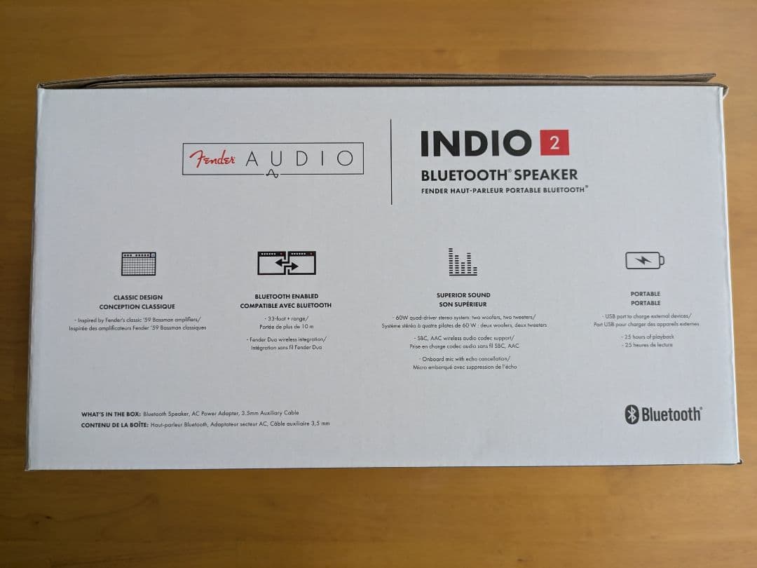 Fender INDIO 2 Bluetoothスピーカー【新品·未開封】