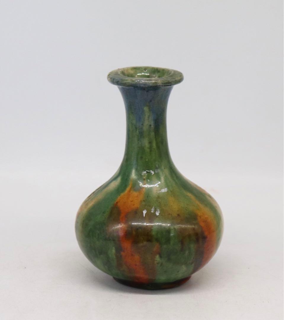 中国　唐三彩　瓶　アンティーク　送料込み1118