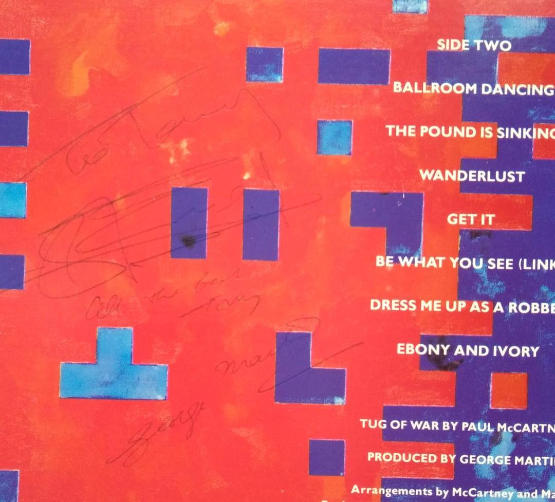 ポール・マッカートニー直筆サイン入り「Tug Of War」