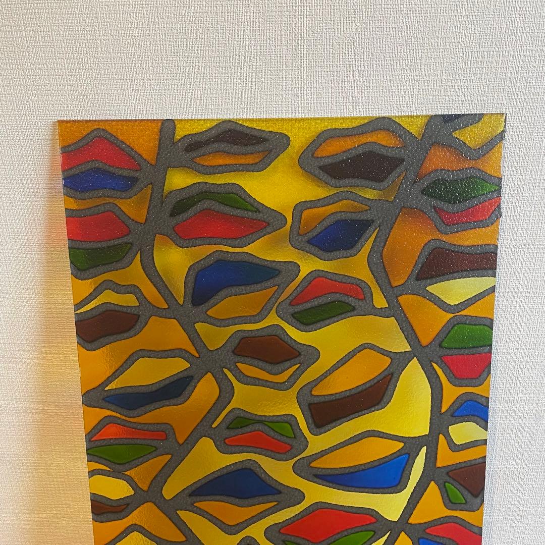 【ヴィンテージ】✴︎ステンドグラス✴︎レトロ✴︎インテリアに映える1枚✴︎