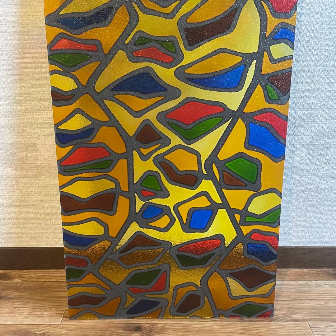 【ヴィンテージ】✴︎ステンドグラス✴︎レトロ✴︎インテリアに映える1枚✴︎