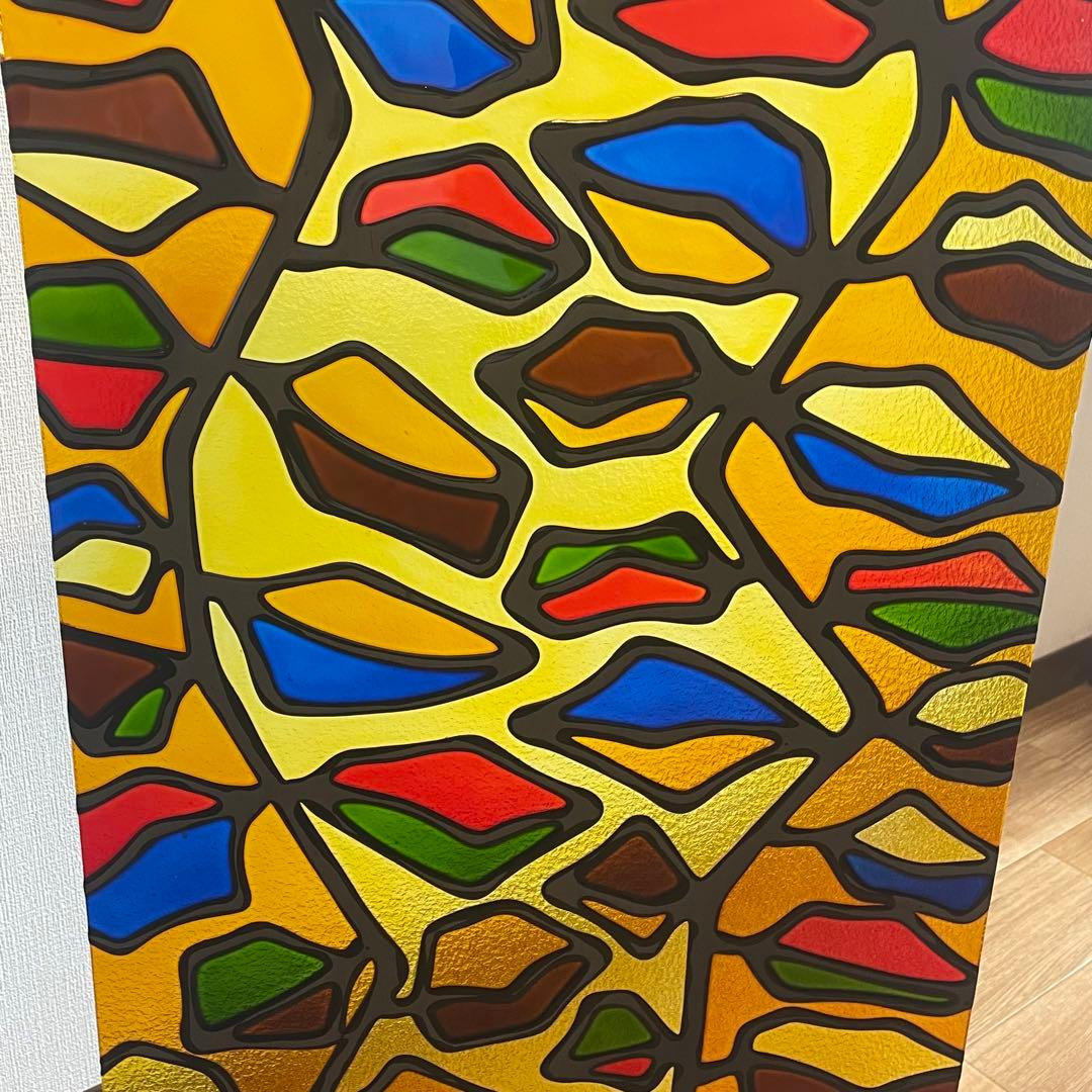 【ヴィンテージ】✴︎ステンドグラス✴︎レトロ✴︎インテリアに映える1枚✴︎