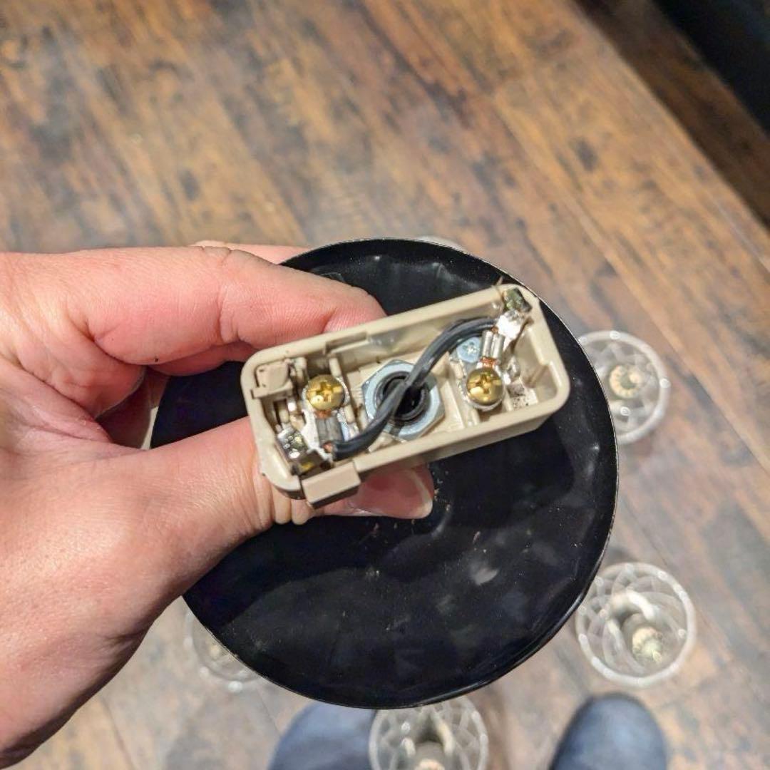 クリスタルシャンデリア 6灯 LED電球　アンティーク