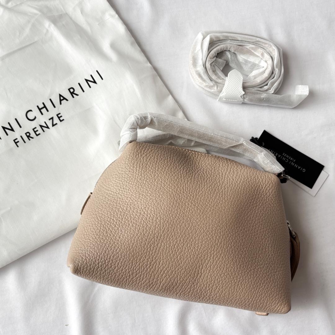 未使用 ジャンニキアリーニ ALIFA 2way ショルダーバッグ ベージュ