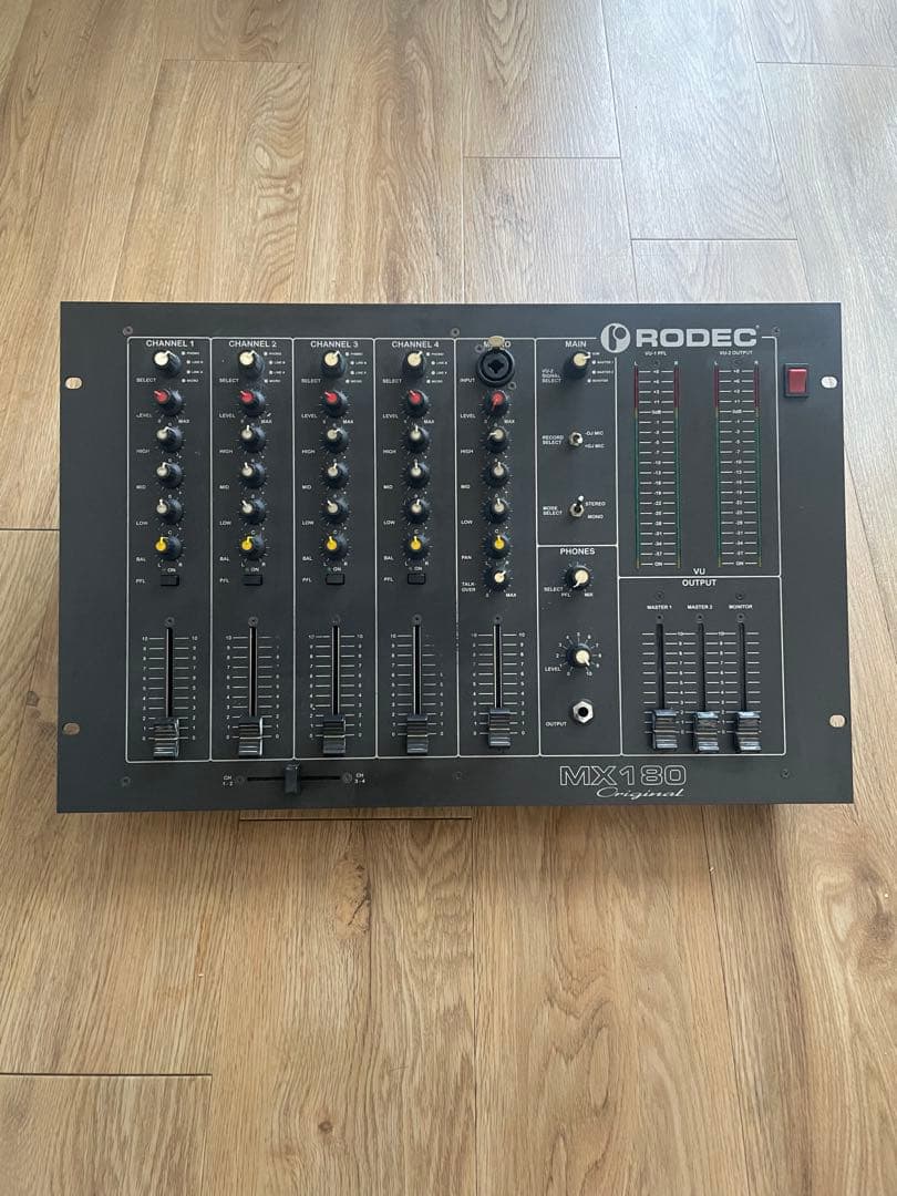 RODEC MX180 DJミキサー【一部不具合あり】
