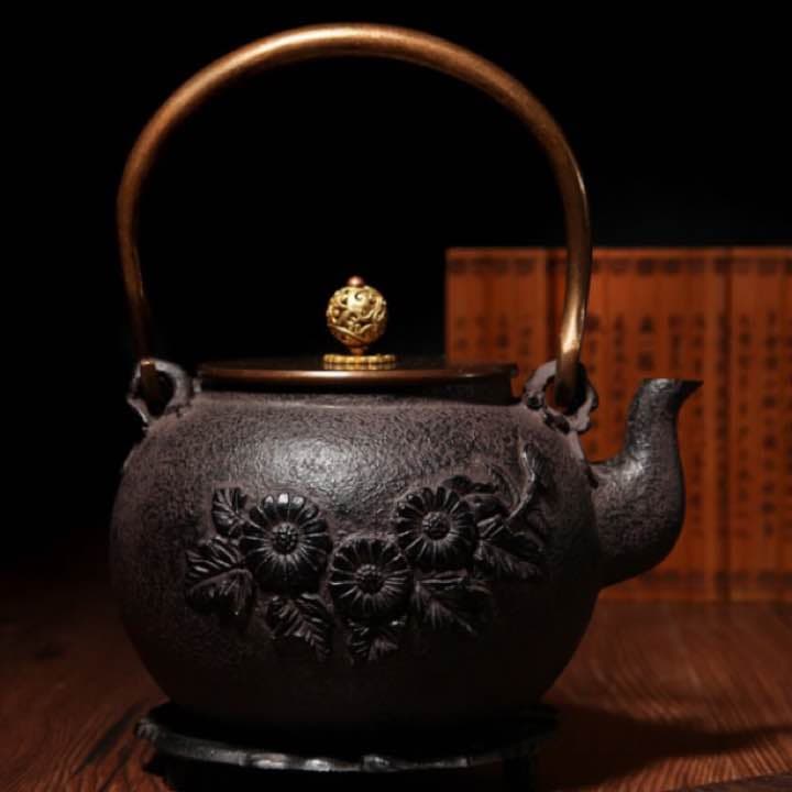 SW 松紋堂 鉄器 急須 伝統工芸 手作り 鉄分補給 鉄瓶　017