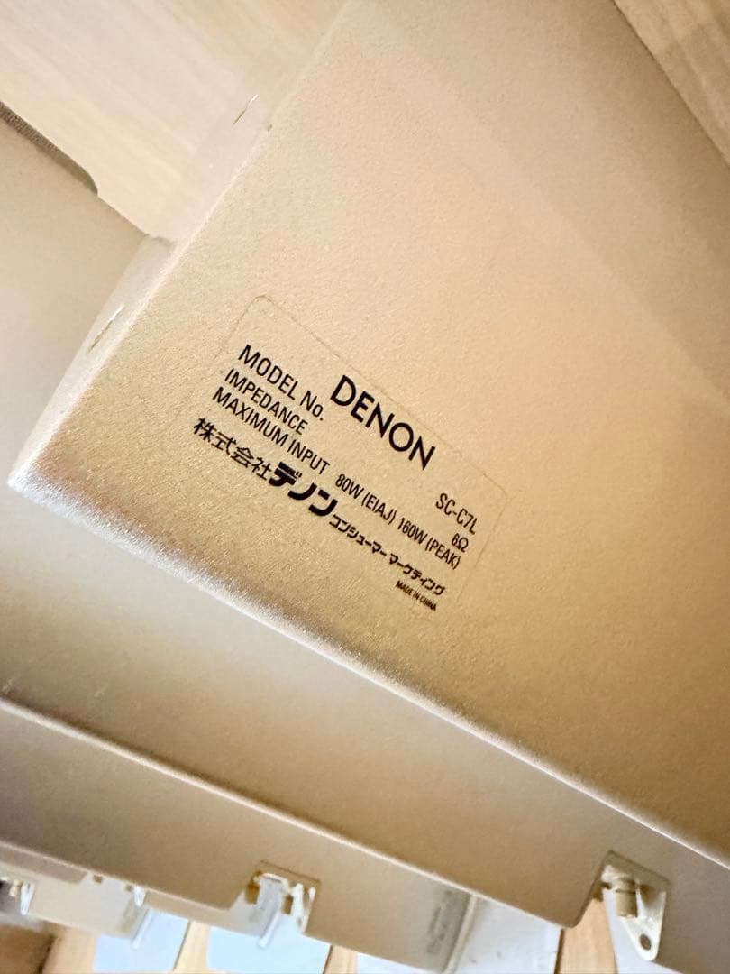 DENON サラウンドスピーカー 5本セット シルバー