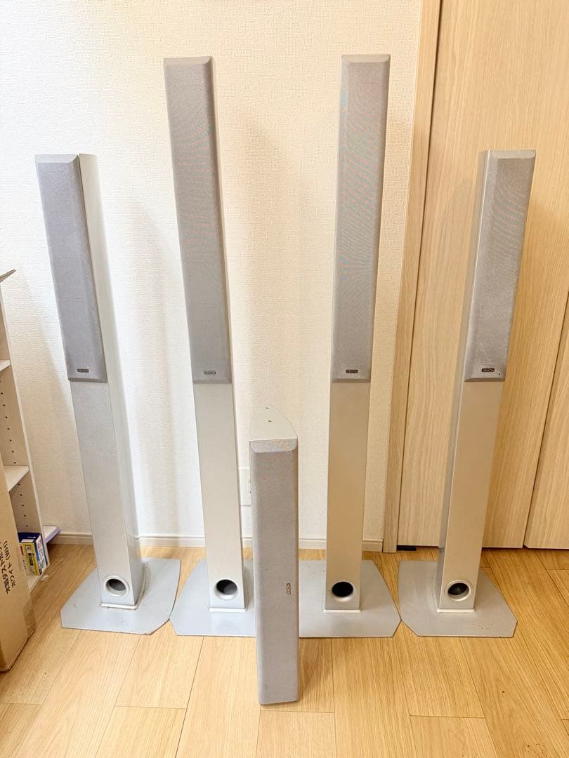 DENON サラウンドスピーカー 5本セット シルバー