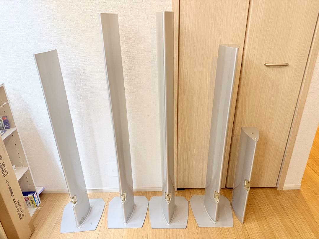 DENON サラウンドスピーカー 5本セット シルバー