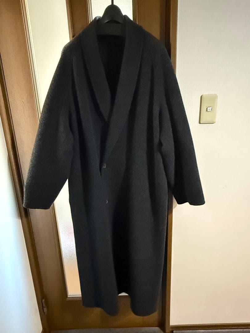 LIDNM SHAWL COLLAR REVER COAT サイズＳ