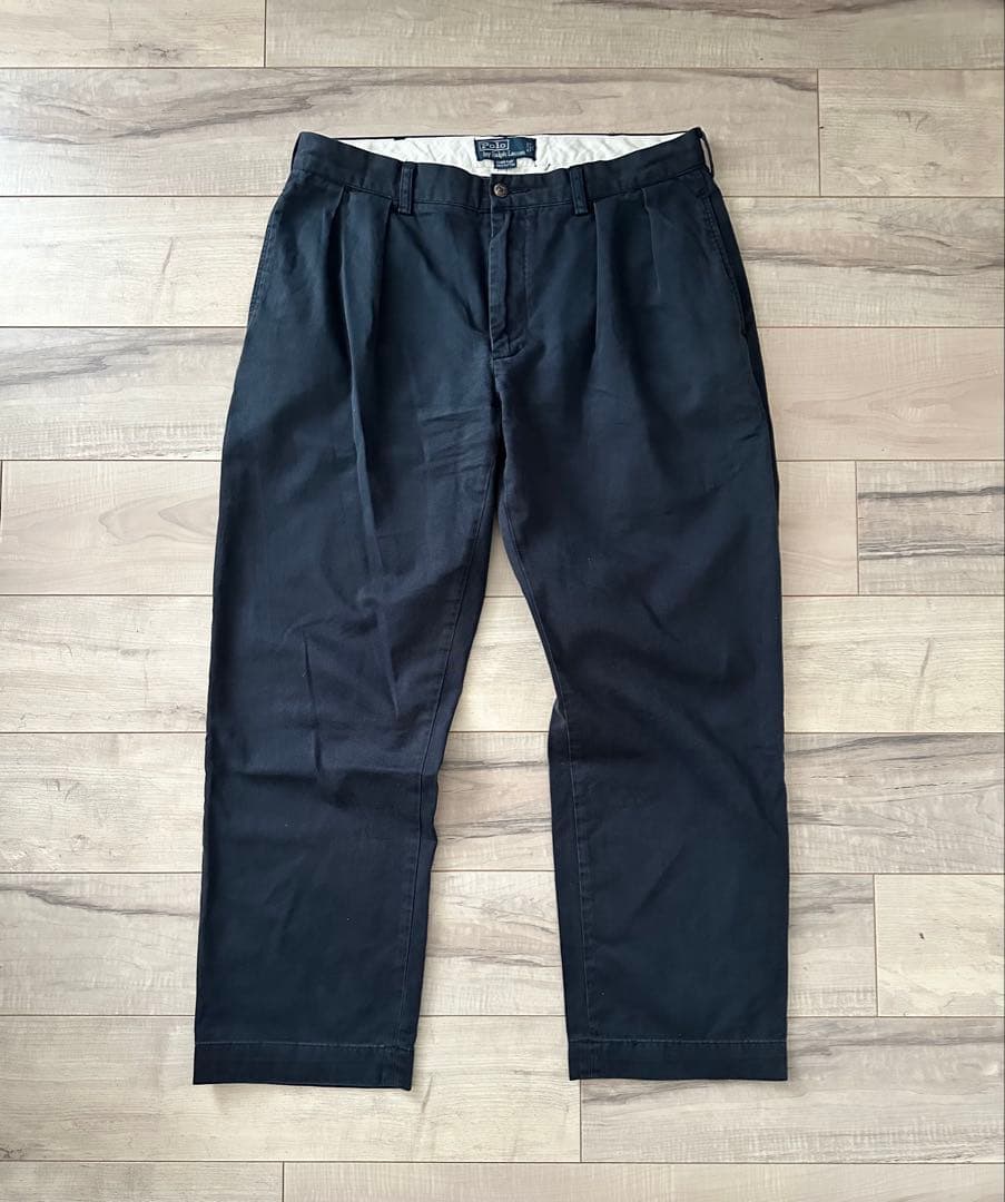 【神サイズ】90s- Polo Ralph Lauren 2tuck chino