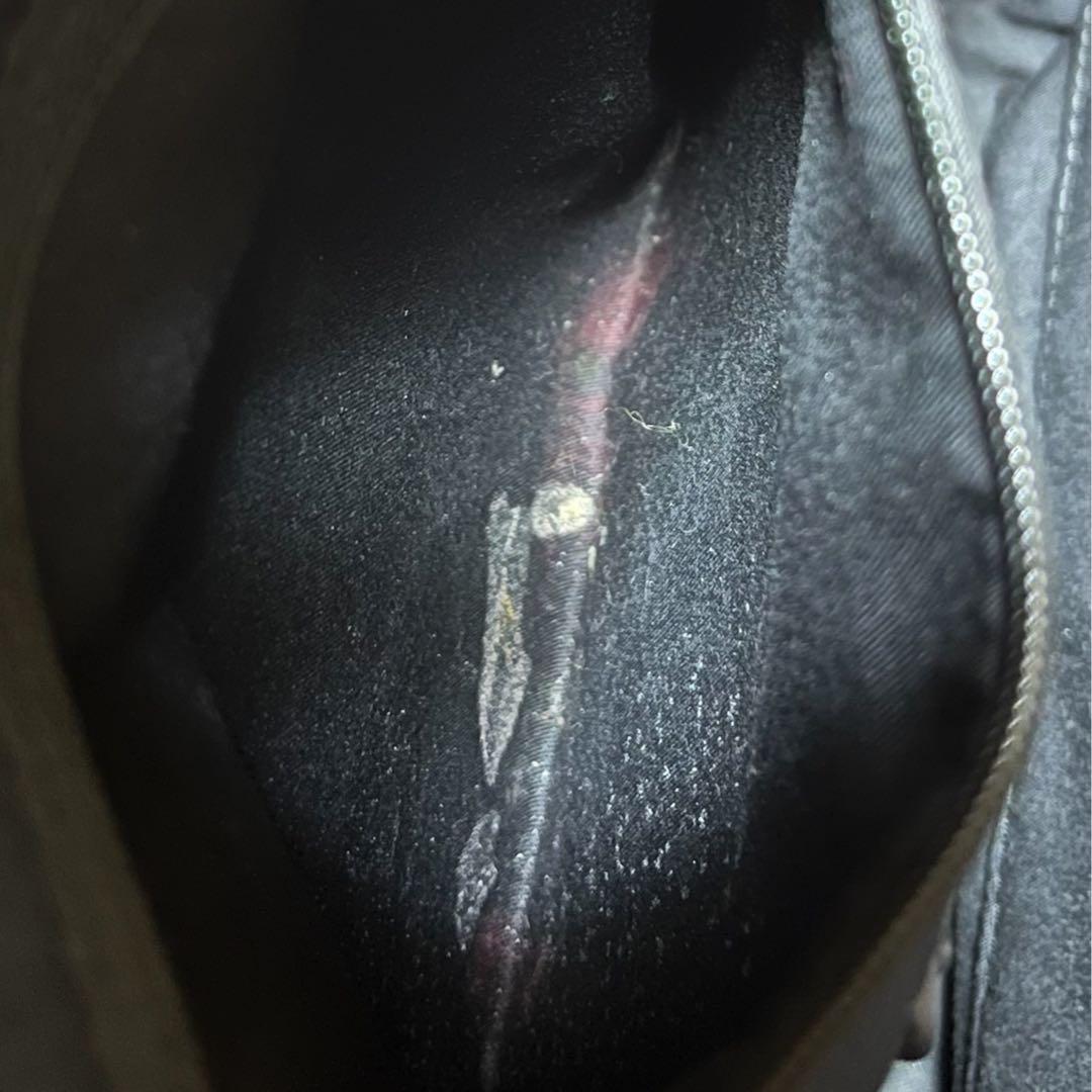 良品　ディーゼル　ハンドバッグ　レザー　エンボス　BADIA 腕掛け　黒