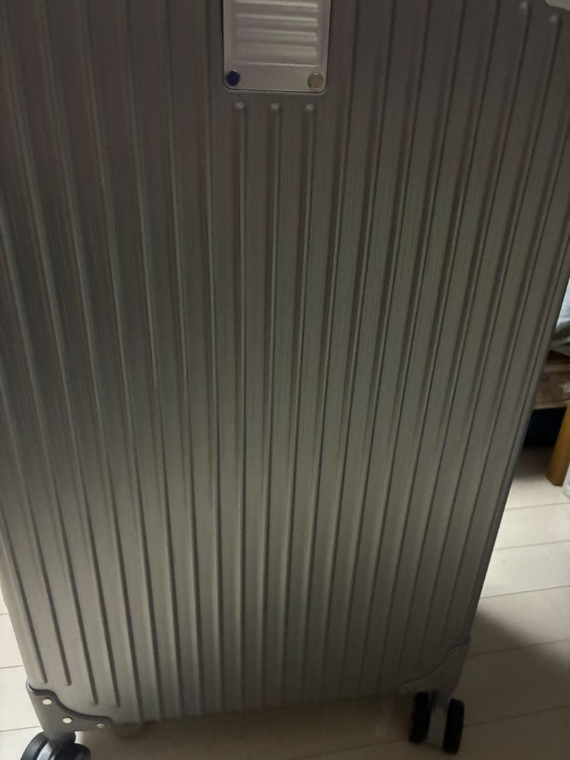 新品未使用✨スーツケース TSAロック付Lサイズ シルバー 78L 5泊7日