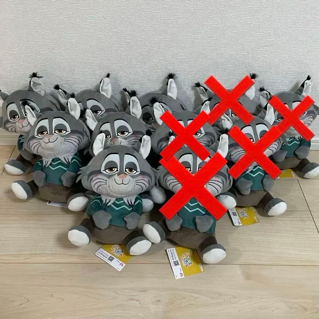ズートピア2 こてっとぺったん BIGぬいぐるみ パウバート 6体セット