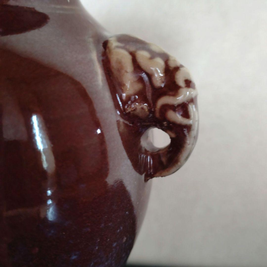 均窯花入　象耳付花入　16代永楽善五郎 　永楽即全　共箱