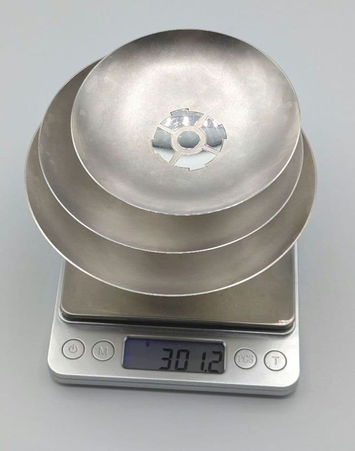 純銀　三重盃　尚美堂　純銀刻印あり　永年勤続記念