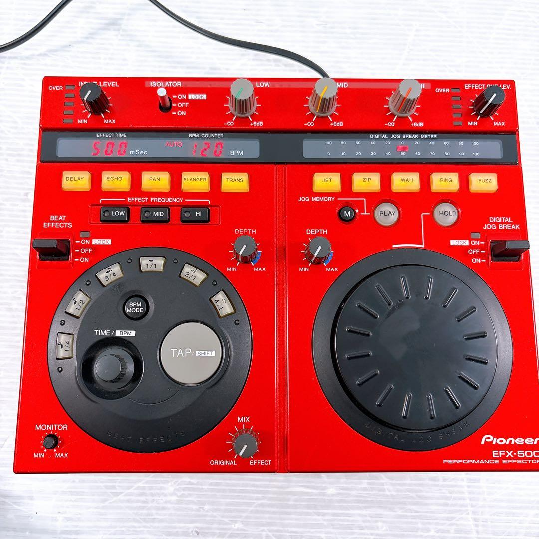 【極美品】PIONEER パイオニア EFX-500 DJエフェクター レッド