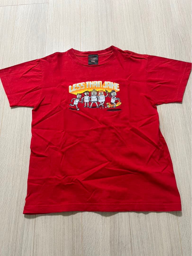 less than jake 赤 Tシャツ Mサイズ　ビンテージ