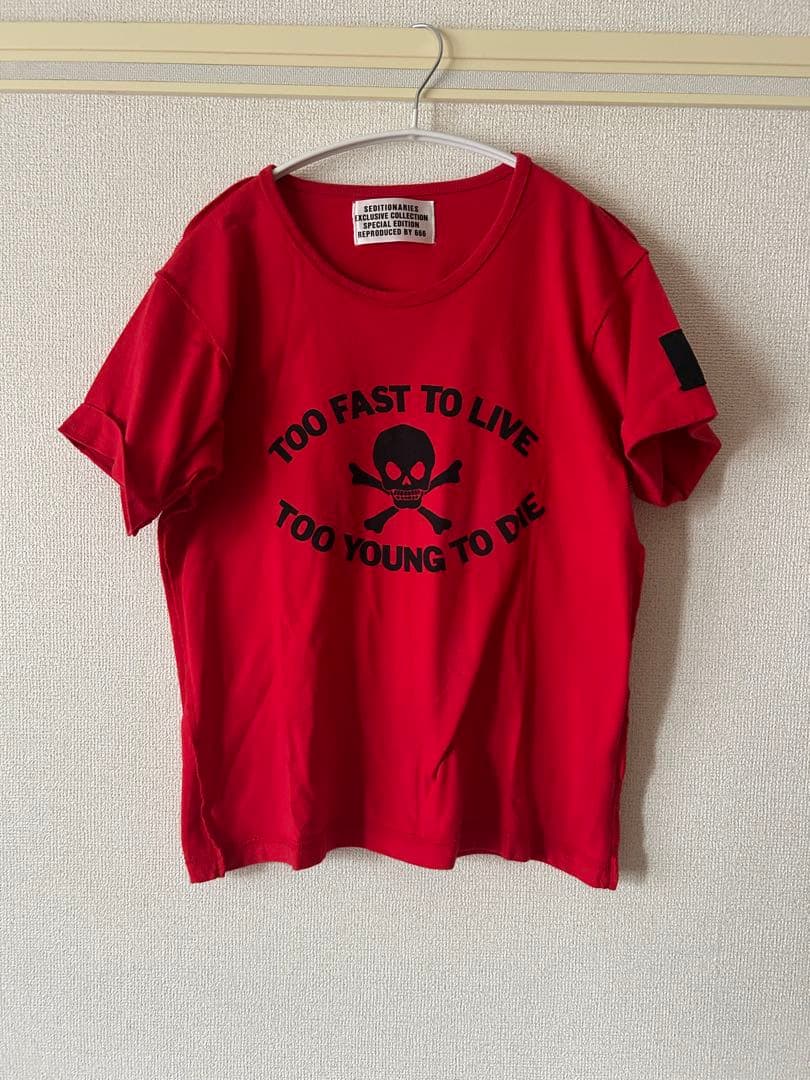 SEDITIONARIES TOO FAST TO LIVE アウトシームT